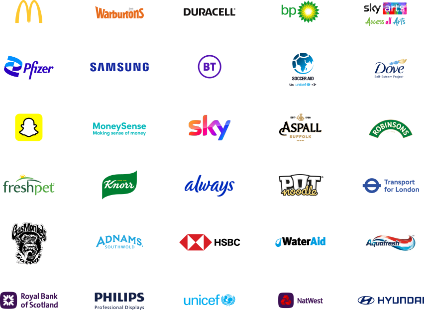 Brands I've have worked for.